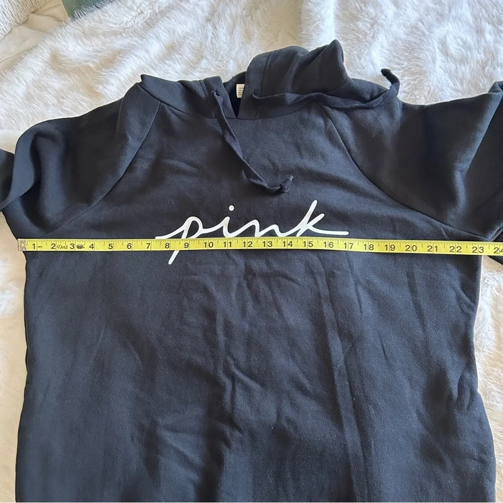 Pink by Victoria Secret Black Sweatshirt Dress, Size S - Picture 5 of 10